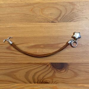Simon Sebbag Leather and Sterling bracelet